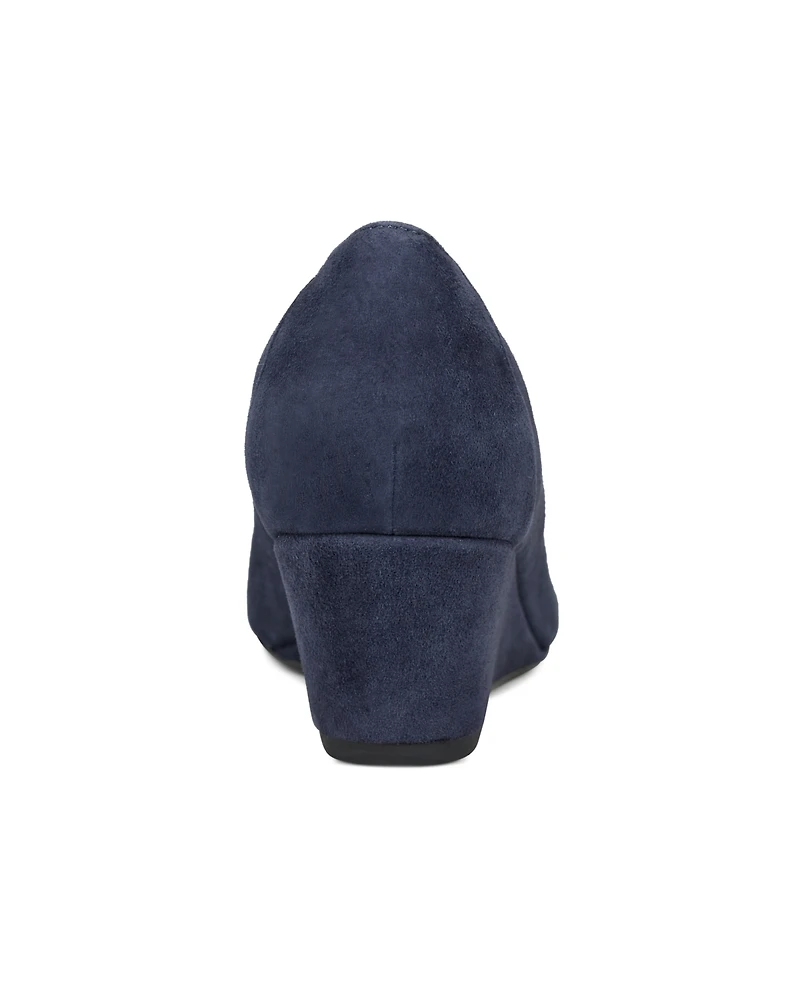 Rockport Women's Rita Slip-On Almond Toe Dress Wedges