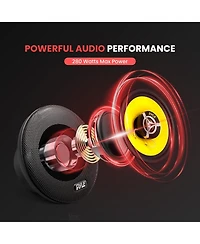 Pyle 6.5" Three-Way Car Speakers, 280 Watt