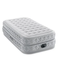 Intex 64487ED Supreme Air Flow Fiber Tech Air Mattress with Built in Pump, Twin