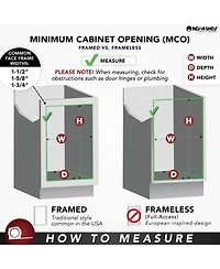 Rev-a-Shelf 18'' Pullout Blind Corner Kitchen Cabinet Organizer, 5PSP-18-cr