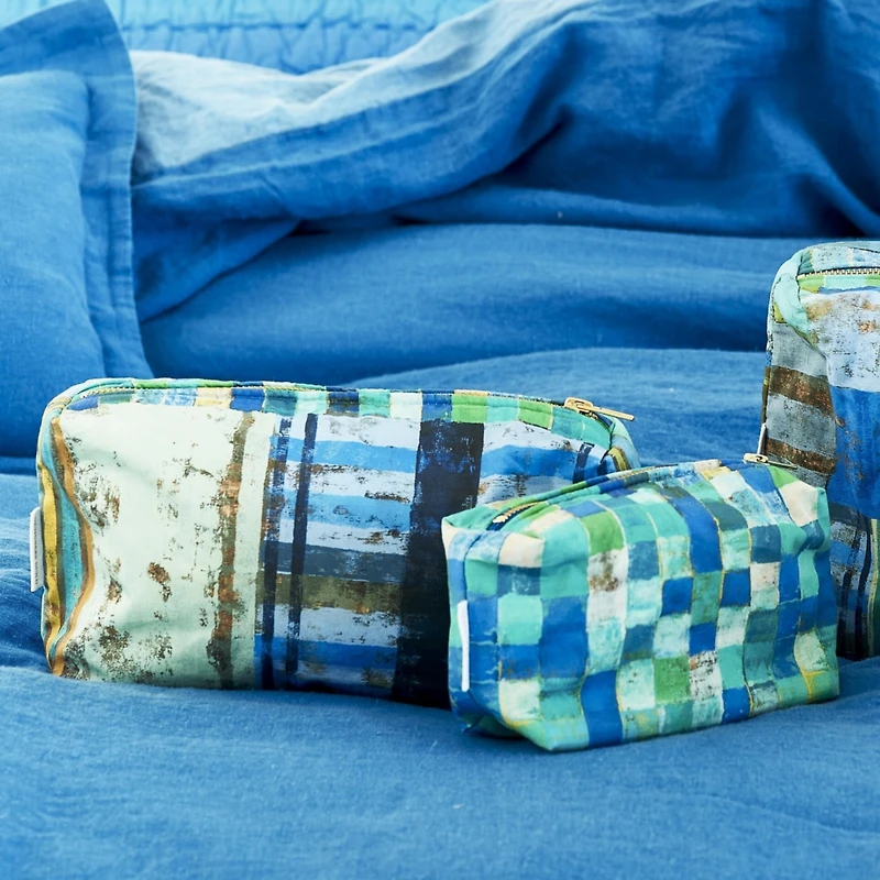 Achara Azure Medium Toiletry Bag
