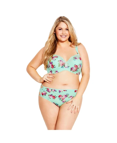 Avenue Plus Size Fashion Microfiber Full Brief