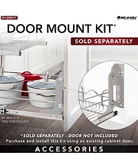 Rev-a-Shelf Kitchen Cabinet Pullout Shelf Organizer, x 18 In