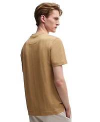 Boss by Hugo Men's Herringbone Regular-Fit T-Shirt