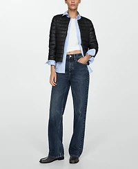 Mango Women's Pockets Detail Quilted Anorak