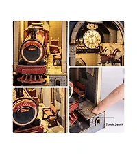 Flash Popup Diy 3D Book Nook Kit Time Travel 246pcs