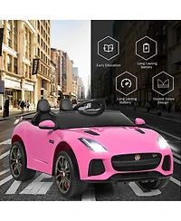 12V Jaguar F-Type Svr Licensed Kids Ride On Car Motorized Vehicle w/ MP3