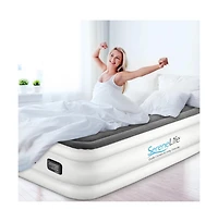 SereneLife 18" Twin Premium Raised Airbed With Built-in Pump