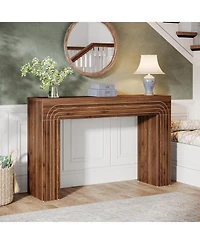 Tribesigns 55-Inch Farmhouse Console Table, Wood Sofa Table Behind The Couch, Modern Entryway Table Accent Table for Living Room, Hallway, Foyer