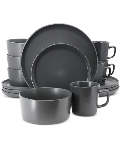 Elama Luxmatte 16 Pc. Dinnerware Set, Service for 4