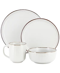Elama Leo 16 Pc. Dinnerware Set, Service for 4