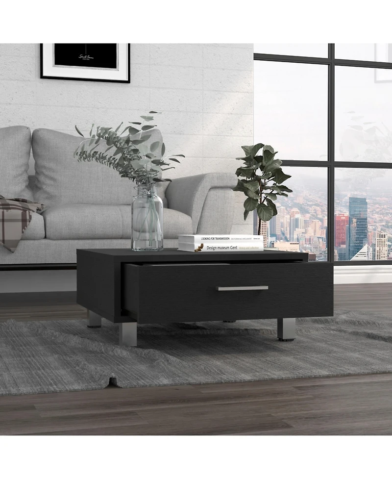 Athens Coffee Table, One Drawer, Four Legs