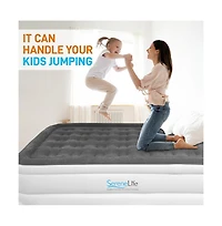SereneLife 18" Full Premium Raised Airbed With Built-in Pump
