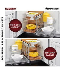 Rev-a-Shelf 15'' Pullout Blind Corner Kitchen Cabinet Organizer, 5PSP-15-cr