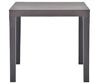 vidaXL Patio Table Mocca 30.7"x30.7"x28.3" Plastic