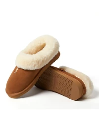 Fireside by Dearfoams Women's Adelaide Genuine Shearling Clog Slipper