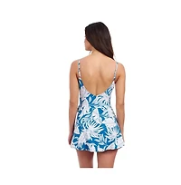 Profile by Gottex Women's Malaya Surplice Swimdress Tie Knot One Piece