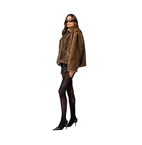 Edikted Womens Mob Wife Faux Fur Jacket