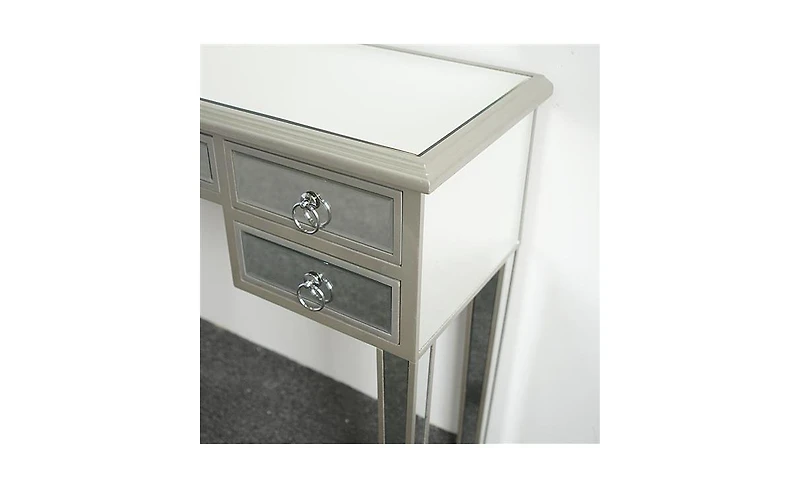 Slickblue Mirrored Entryway Console – Elegant and Modern Accent Table for Hallways or Foyers