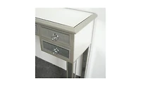 Slickblue Mirrored Entryway Console – Elegant and Modern Accent Table for Hallways or Foyers
