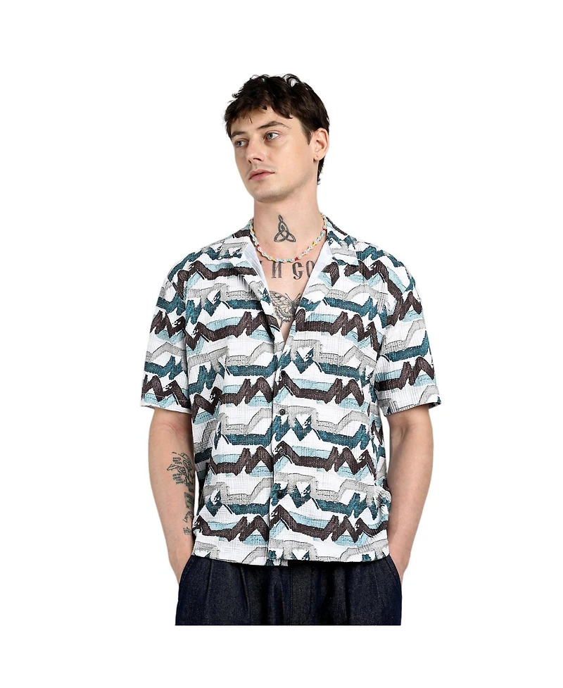 Multitrack Striped Oversized Shirt