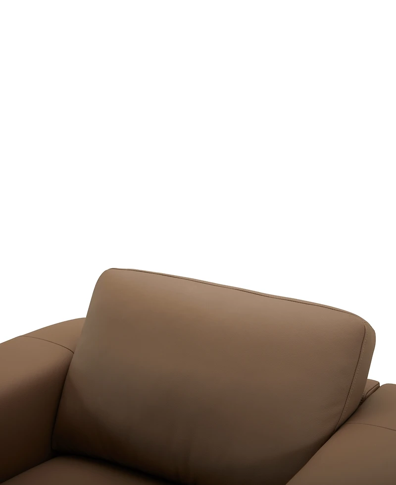Jharli Leather Accent Chair, Created for Macy's