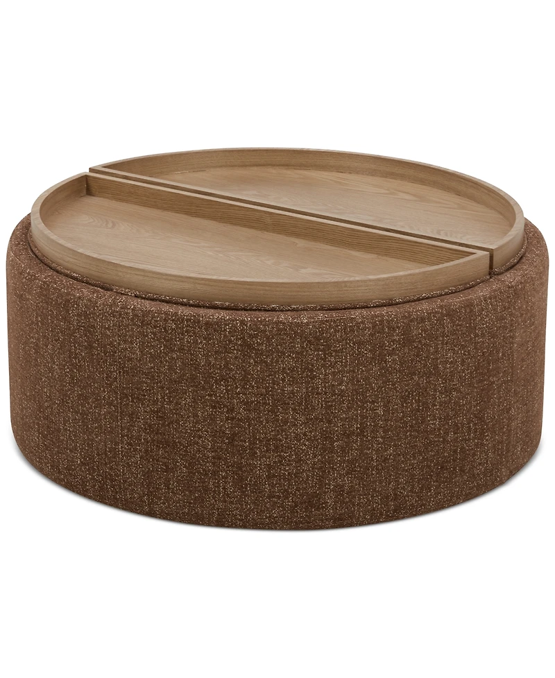 Jharli Fabric Storage Ottoman, Created for Macy's