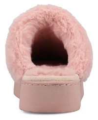 Journee Collection Women's Emmber Rhinestone Platform Slippers