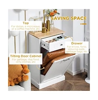 Slickblue Kitchen Tilt-Out Trash Bin Cabinet Stylish and Convenient Waste Management Solution