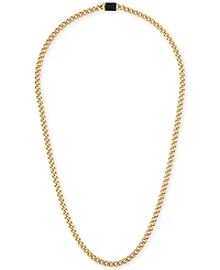 Bulova Gold-Tone Stainless Steel Classic Curb Chain 22" Necklace