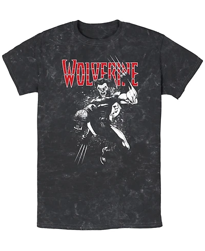 Fifth Sun Men's Wolverine Jump Tour Short Sleeve Mineral Wash Tee