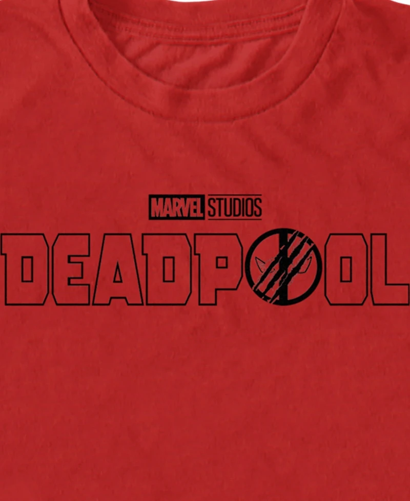 Fifth Sun Men's Deadpool 3 Line Logo Short Sleeve T-Shirt