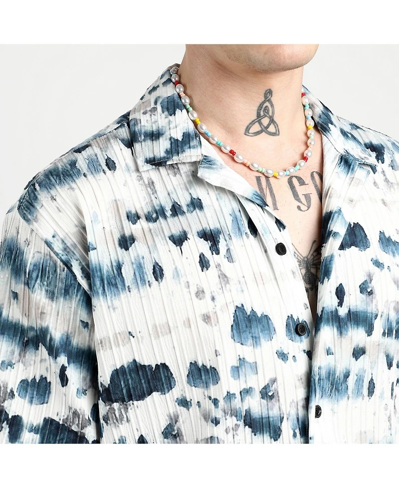 Geometric Block Oversized Shirt