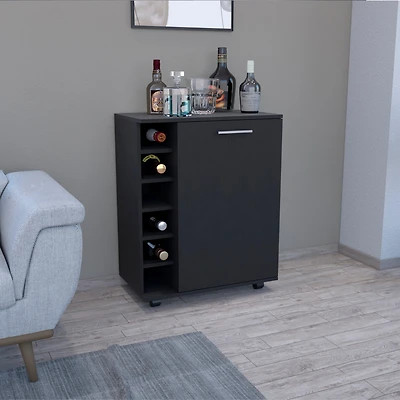 Tilden Bar-Coffee Cart 32" H, Kitchen & Living Room Cabinet Storage