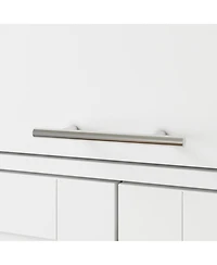 Famapy Bedroom Wardrobe Two-floor Space Armoire Closet Cabinet with Hooks