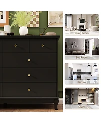 Homsee Blue Paint Finish 10-Drawer Cabinet Organizer