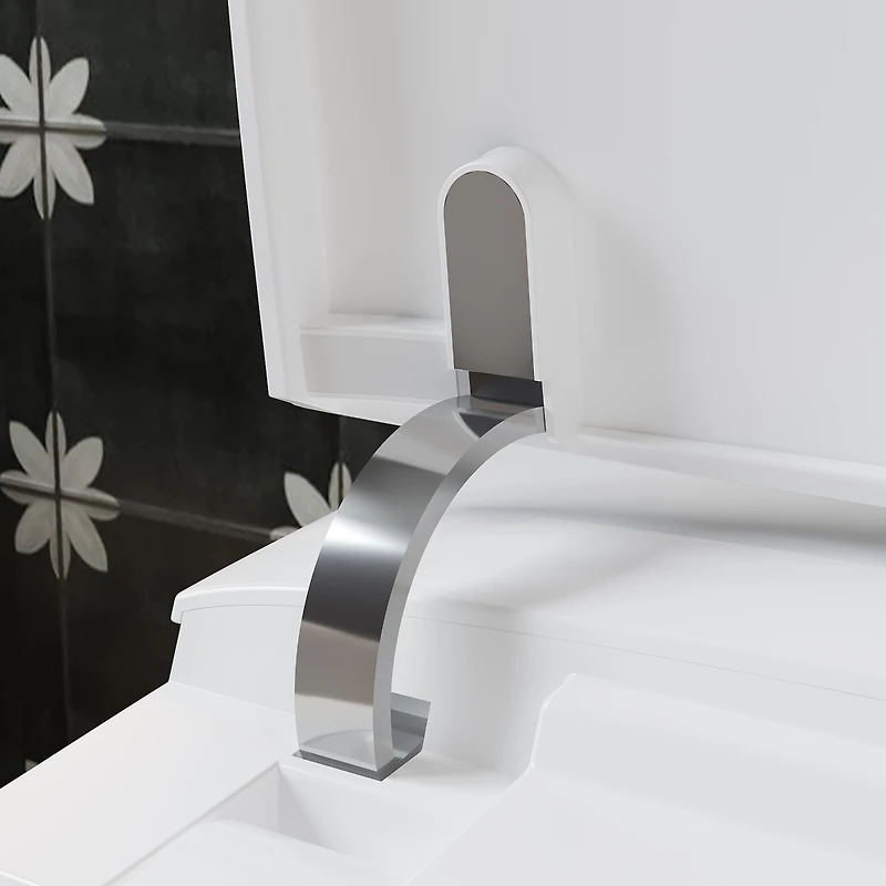 Lalahoo Luxury Smart Toilet with Built in Tank, Warm Water Sprayer and Dryer, Foot Sensor Operation, Built-in aromatherapy system, Heated Bidet Seat a