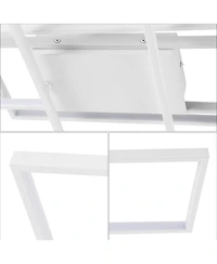 Jonathan Y Palco Contemporary Minimalist Metal Adjustable Dimmable Geometric Integrated Led Flush Mount