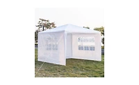 Slickblue 3x3m Waterproof Tent with Spiral Tubes Three-Sided Portable Shelter for Outdoor Use