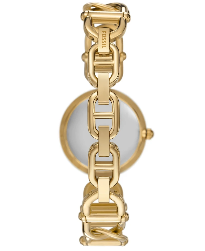 Fossil Women's Mini Carlie Three-Hand Rose Gold Stainless Steel Watch, 30mm