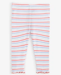 First Impressions Baby Girls Rib Nordic Striped Leggings, Created for Macy's
