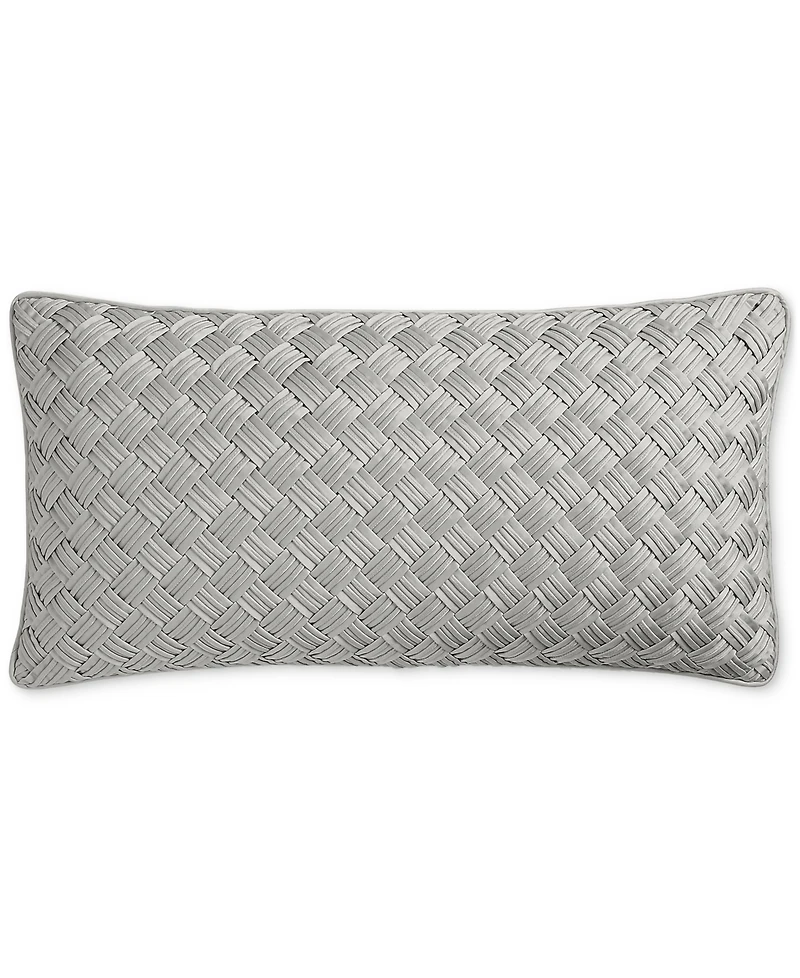 Hotel Collection Basketweave Decorative Pillow, 12" x 24", Exclusively at Macy's
