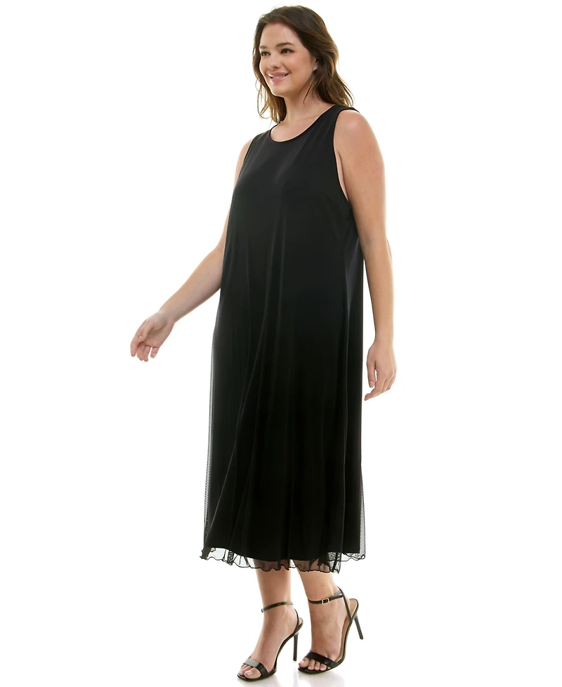 bebe Women's Power Mesh T-shirt Dress