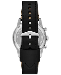 Fossil Men's Sport Tourer Chronograph Black Leather Watch, 42mm