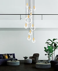 Cwi Lighting 96" Metal Anello Led Pendant