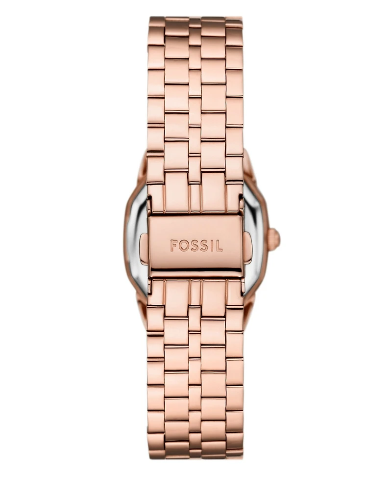 Fossil Women's Harlow Three-Hand Rose Gold-Tone Stainless Steel Watch, 27mm