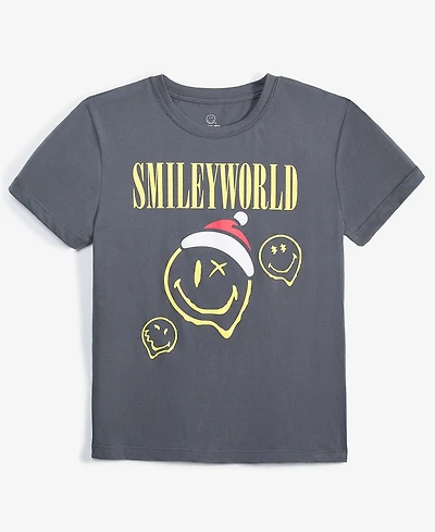 Grayson Threads Kids Big Boys Smiley World Short-Sleeve T-Shirt