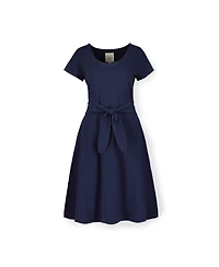 Hope & Henry Women's Tie-Waist Knit Dress