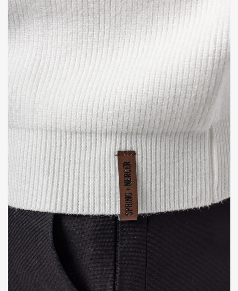 Spring + Mercer Men's Ribbed Crew Neck Sweater