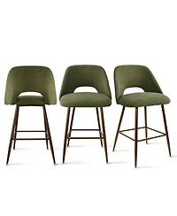 Maison Boucle 26 Inches Counter Height Bar Stools Set Of 3-Maison Boucle